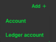 Add Ledger Account