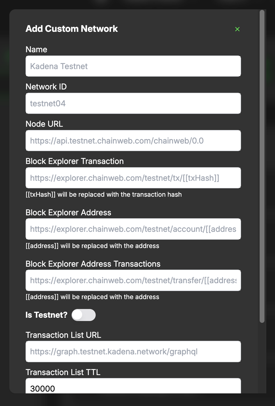 Add Network