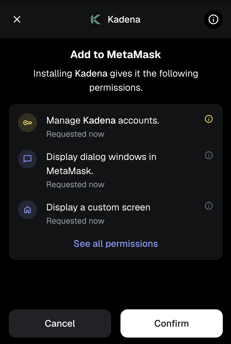 Add to MetaMask