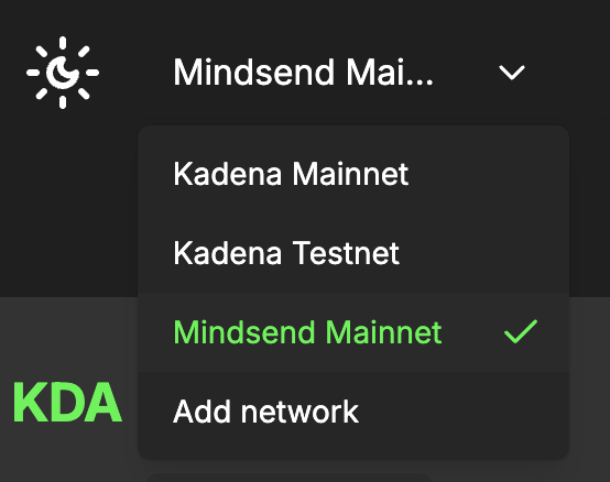Custom Network Connected