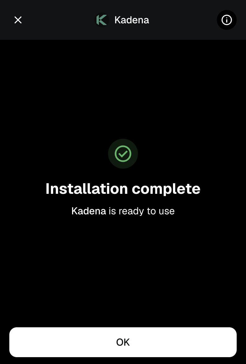 Installation Complete