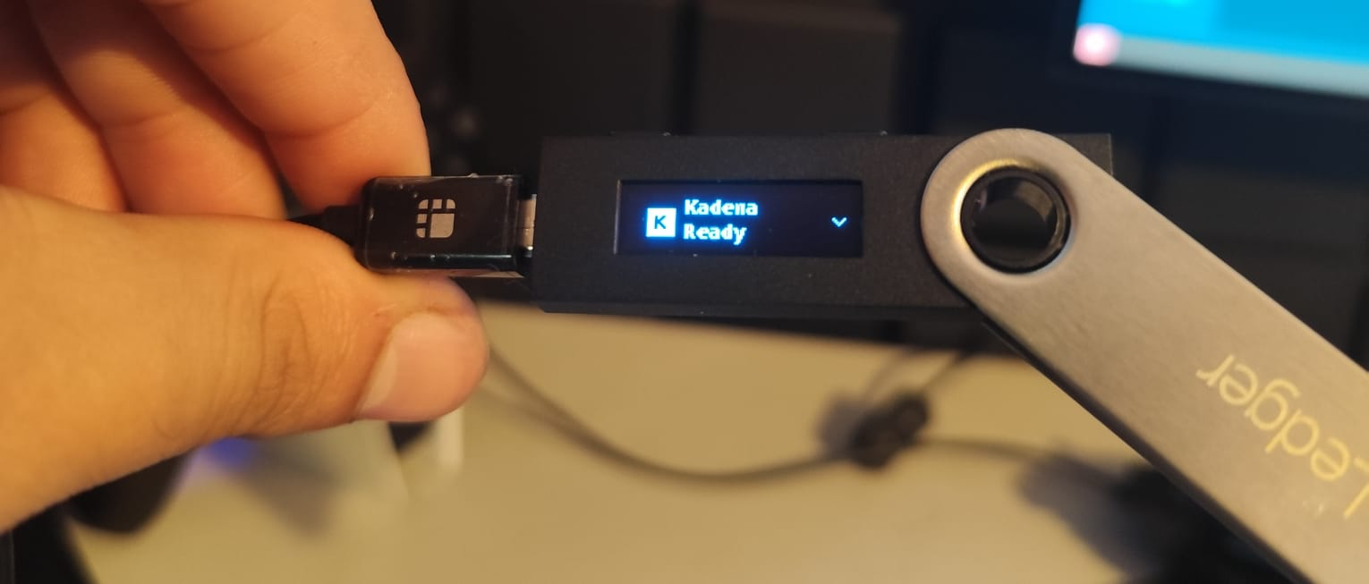 Ledger Live with Kadena installed