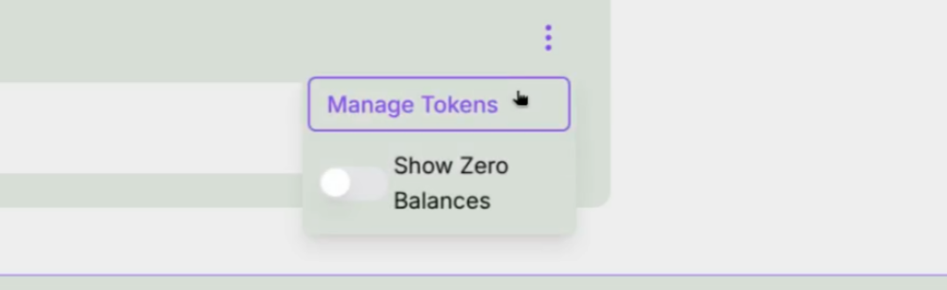 Manage Tokens