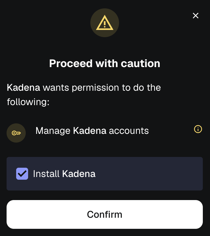 Proceed with Caution
