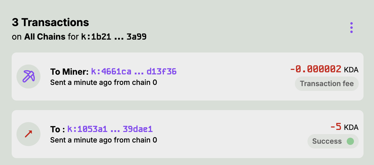 Transaction List